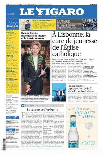 Le Figaro du Lundi 7 Août 2023
